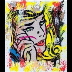 Street Art, Utopia, Crying Girl