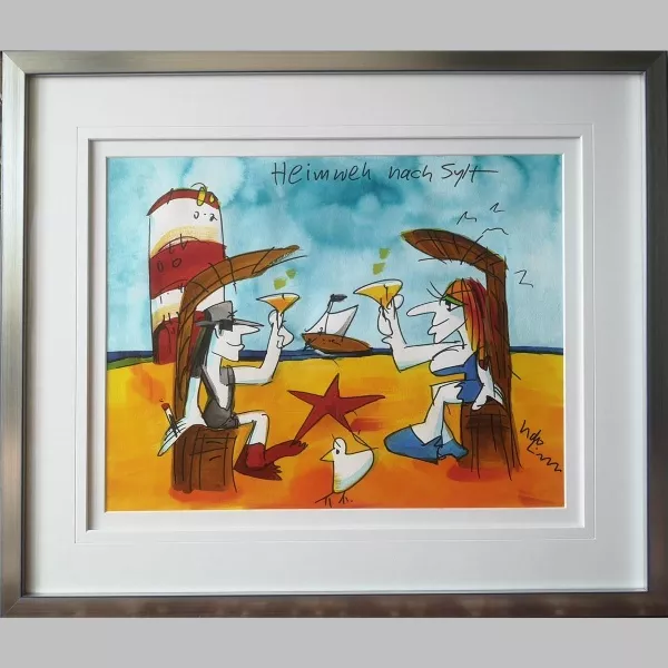 pop-art bilder, udo lindenberg, aquarell kaufen, heimweh nach sylt, bilder kaufen