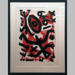 a. r. penck, 666 the number of the beast, siebdruck,...