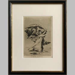 Die Radierung "No te escaparás" von...