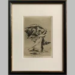 Die Radierung "No te escaparás" von...