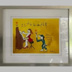 Meine Klavierlehrerin ist ein Kunstwerk von Udo...