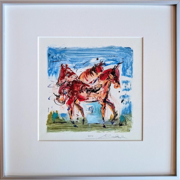 Alfred Gockel - Pferde auf Weide