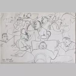 Josef Scharl | Zeitungsleser