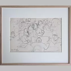 Josef Scharl - Zeitungsleser