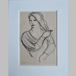 Willi Hertlein | Kämmende Frau