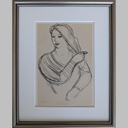 Willi Hertlein | Kämmende Frau