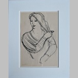 Willi Hertlein | Kämmende Frau