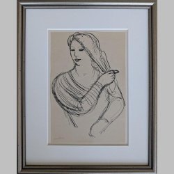 Willi Hertlein | Kämmende Frau