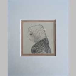 Willi Hertlein | Mädchen im Seitenprofil