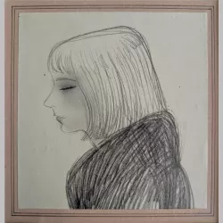 Willi Hertlein | Mädchen im Seitenprofil