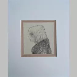 Willi Hertlein | Mädchen im Seitenprofil