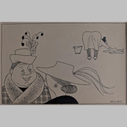 Willi Hertlein | Putzende Frau