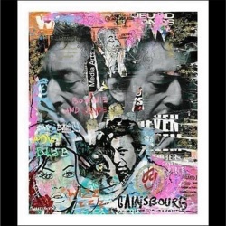 Street Art, Nick Twaalfhoven, Serge Gainsbourg, auf...