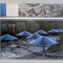 Christo | The Umbrellas Blau