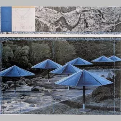 Christo | The Umbrellas Blau