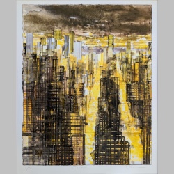 Gottfried Salzmann | Night Lights In New York