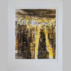 Gottfried Salzmann | Night Lights In New York