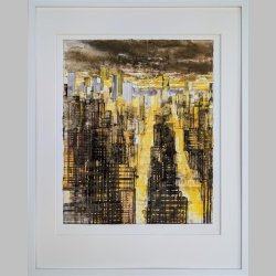 Gottfried Salzmann | Night Lights In New York