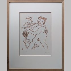 Oskar Kokoschka | Musizierender Faun