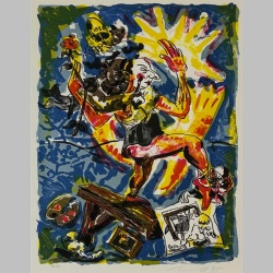 Zeitgenössisches Kunstwerk von Jörg Immendorff...