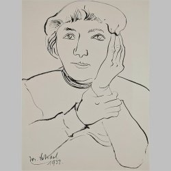 Josef Scharl | Nachdenkliche Frau