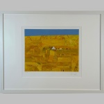 Karl Korab Lithographie: Sonnenseite, handsigniertes und limitiertes E.A. Exemplar.