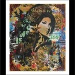 Street Art, Nick Twaalfhoven, Amy Winehouse, auf Photo Rag Papier, handübermalt, Digitaldruck, kunstdrucke kaufen, bilder kaufen, collage kaufen